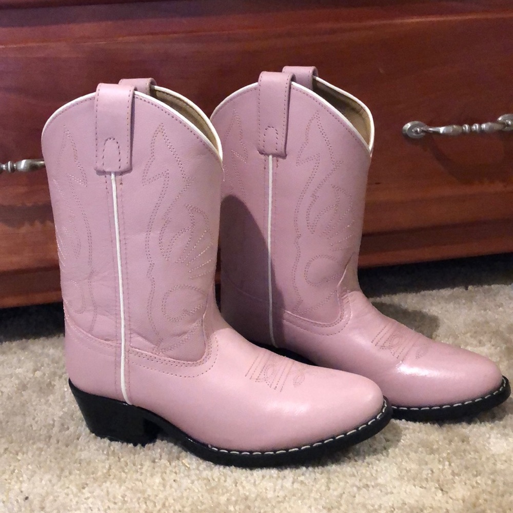 Pink cowgirl boots/ Masterson Boot Co.
